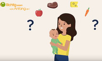 Bild des Videos: Mama überlegt was es dem Baby zu essen gibt