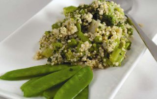 Grünes Hirserisotto