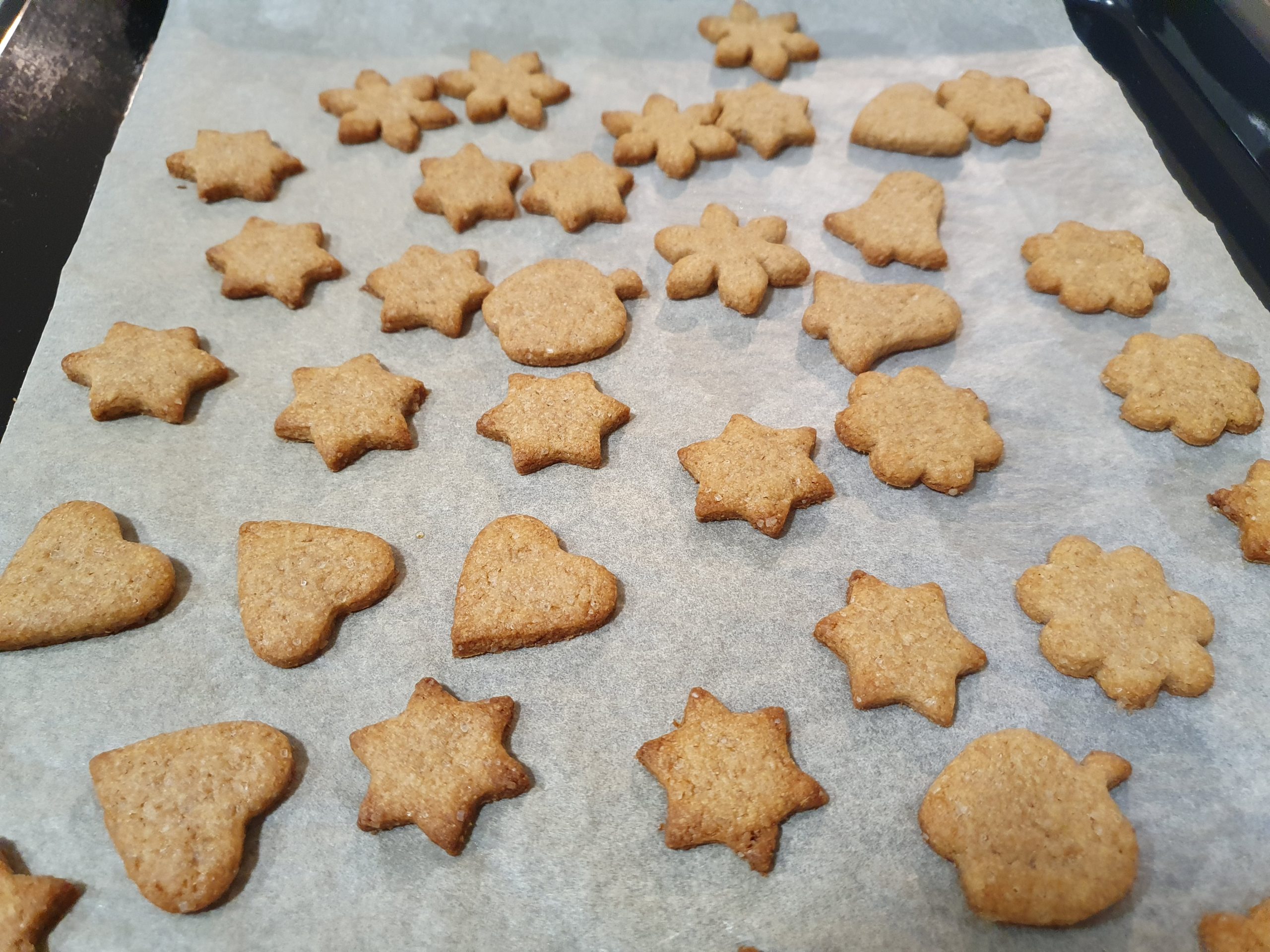 Kekse auf einem Backblech