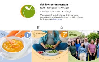 Instagram Profil von Richtig essen von Anfang an!